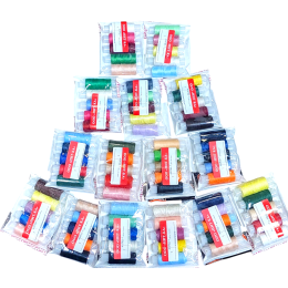 Набор ниток 100 ЭКСТРА Ассорти в упаковке 5 штук по 200 метров