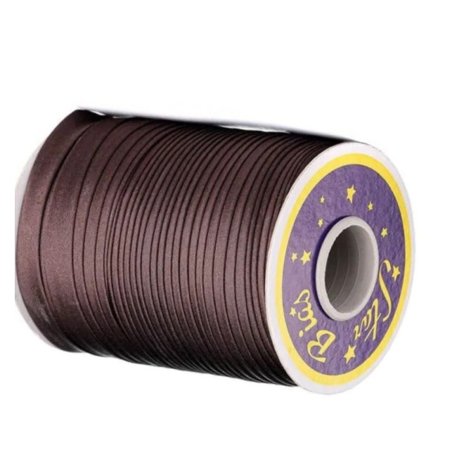 Косая бейка (уп. 132 м) шир. 15 мм № 077 т.коричневый