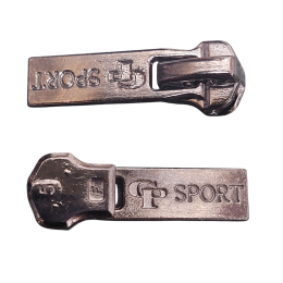 Бегунок для металлической молнии №5 прямой (декор)