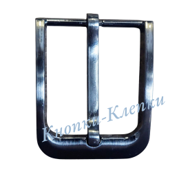 Пряжки для ремней декоративные -40 мм блек- никель №6