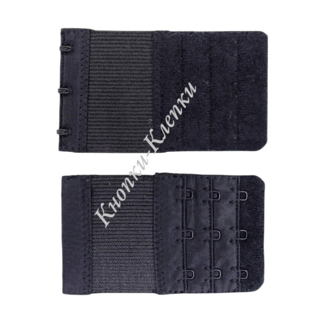 Удлинитель для бюст. (уп. 5 шт) 3 ряда х 3 кр /9,5х5,5 см черный