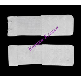 Удлинитель для бюст. (уп. 5 шт) 3 ряда*2кр*3 см белый