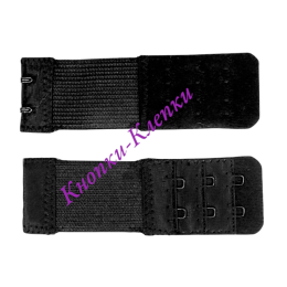 Удлинитель для бюст. (уп. 5 шт) 3 ряда*2кр*3 см черный