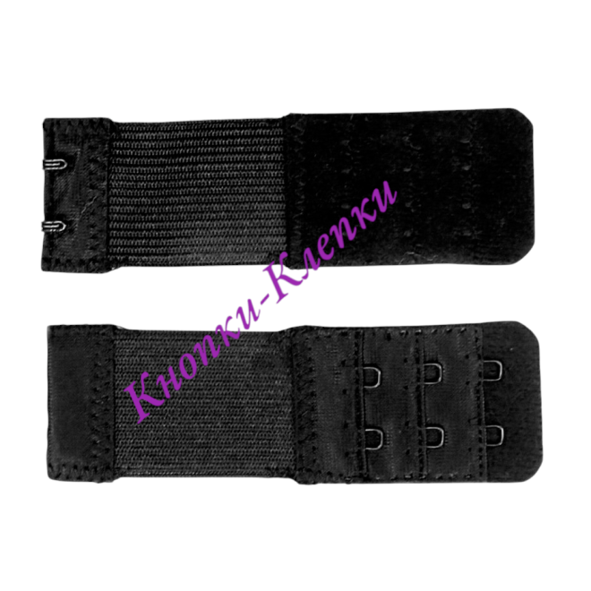 Удлинитель для бюст. (уп. 5 шт) 3 ряда*2кр*3 см черный