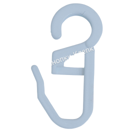 Евро крючок-защелка для штор белый  (уп 100шт)