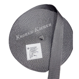 Стропа ременная шир.30мм-серый (25 м)