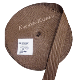 Стропа ременная шир.30мм-т.бежевый (25 м)