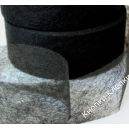 Паутинка клеевая шир.50мм-черный (90 ярд)