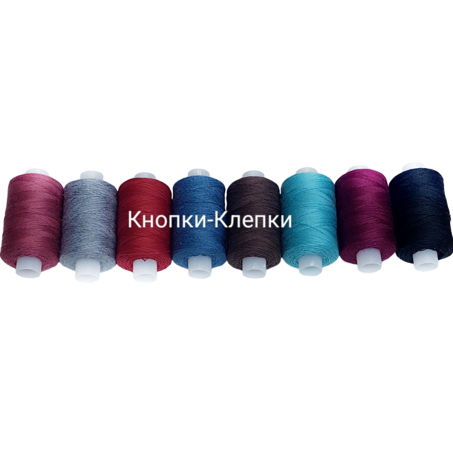 Нитки хлопчатобумажные бытовые ХБ-10 (180м) ассорти Нитки хлопчатобумажные бытовые ХБ-10 (180м) ассорти