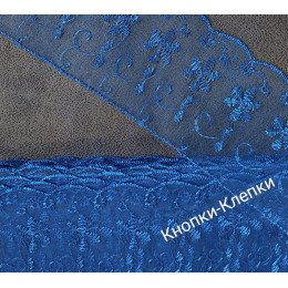 Кружево капрон, ширина 7 см (уп. 10 ярд.) цвет василек