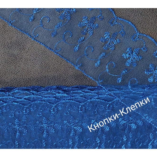 Кружево капрон, ширина 7 см (уп. 10 ярд.) цвет василек