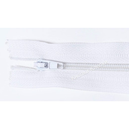 Молния брючная Т-4 20см (замок автомат) №001 белый
