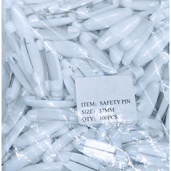 Булавки для постельного белья (уп 100шт)цвет-белый Булавки для постельного белья (уп 100шт)цвет-белый