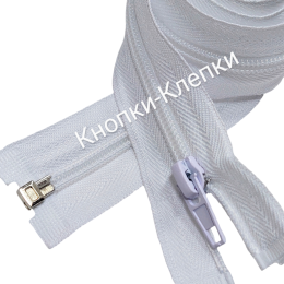 Молния спираль T-5 разъемная 1 замок - 75 см - 001 белый