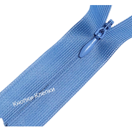 Молния спираль Т-0 потайные нейлон 50см- 172 голубой