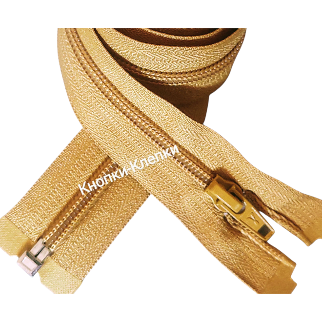 Молния спираль T-5 разъемная 1 замок - 70 см - 339 горчица
