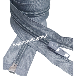 Молния спираль T-5 разъемная 1 замок - 45 см - 350 св.серый