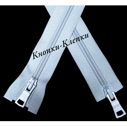 Молния спиральная "усиленная" №7 2 замка-90см-154-бледно-серый