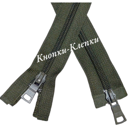 Молния спиральная "усиленная" №7 2 замка-90см-175 хаки