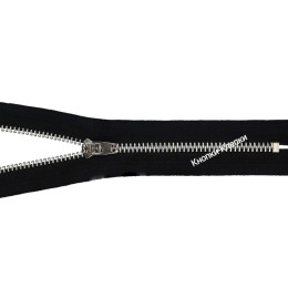 Молния ДЖИНСОВАЯ (полуавтомат) Т-4 (16см) №365 черный (никель) уп.5шт.