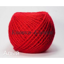 Карачаевская пряжа в клубках по 40-45гр (в уп-ке 10 клубков) цвет: алый