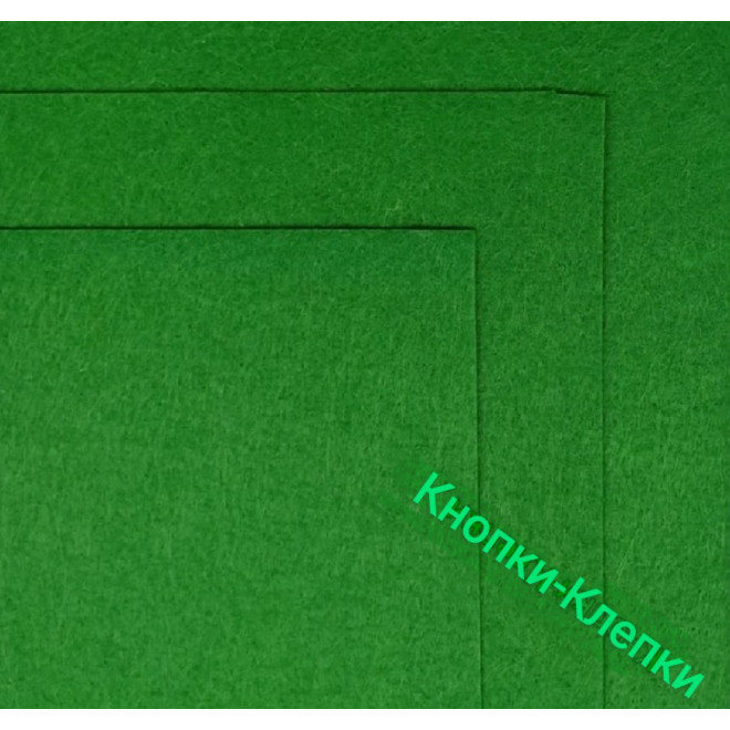 Фетр размер 20х30 толщина 1мм цвет св.зеленый в упаковке 10 шт.