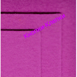 Фетр размер 20х30 толщина 1мм цвет т.розовый в упаковке 10 шт.