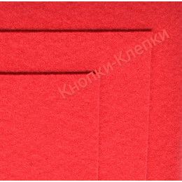 Фетр размер 20х30 толщина 1мм цвет алый в упаковке 10 шт.