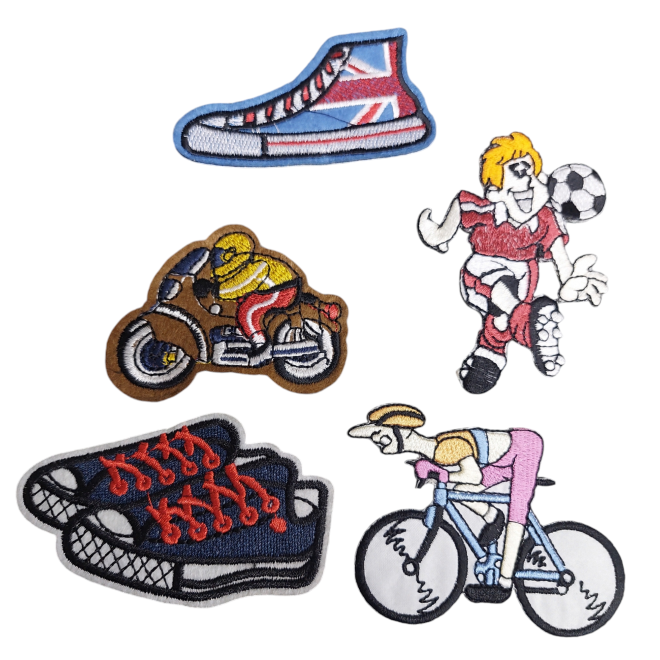 Термоаппликация для одежды "Набор 13 '' (уп. 5шт) оптом Термоаппликация для одежды "Набор 13 '' (уп. 5шт) оптом