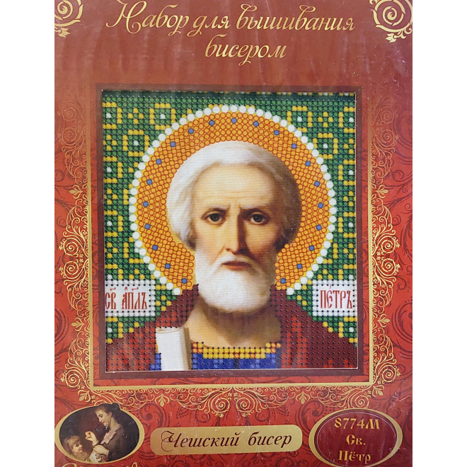 НАБОР ДЛЯ ВЫШИВАНИЯ БИСЕРОМ арт 8774 М "Св. Петр"