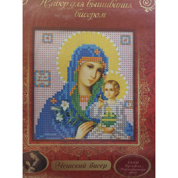 НАБОР ДЛЯ ВЫШИВАНИЯ БИСЕРОМ арт 8368 М "Прсв. Б-ца Неувядаемый цвет"
