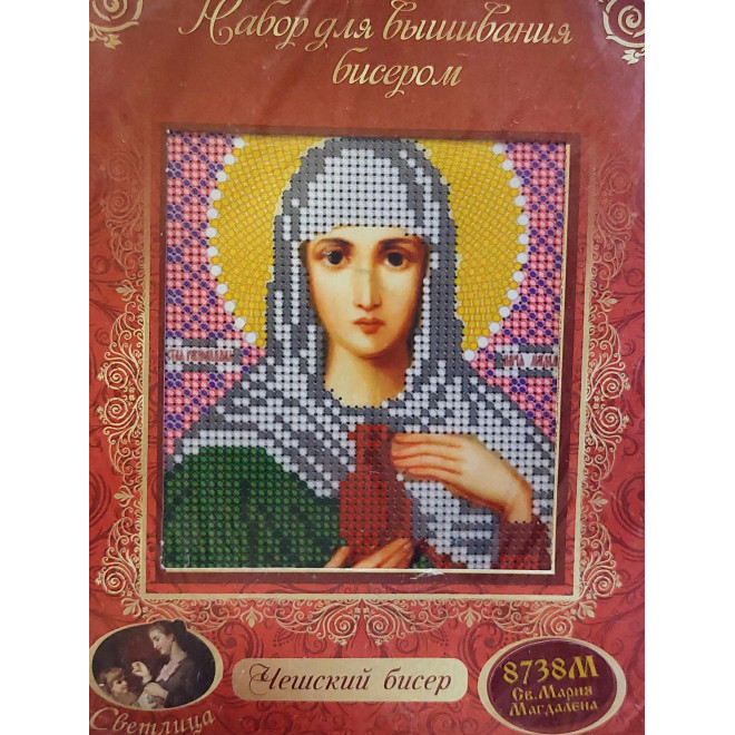 НАБОР ДЛЯ ВЫШИВАНИЯ БИСЕРОМ арт 8738 М "Св. Мария Магдалена"