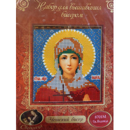 НАБОР ДЛЯ ВЫШИВАНИЯ БИСЕРОМ арт 8701 М "Св. М-ца Надежда"