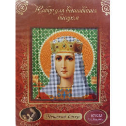 НАБОР ДЛЯ ВЫШИВАНИЯ БИСЕРОМ арт 8702 М "Св. Людмила"