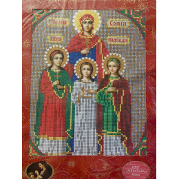 НАБОР ДЛЯ ВЫШИВАНИЯ БИСЕРОМ арт 8337 "Св. Вера Надежда Любовь"