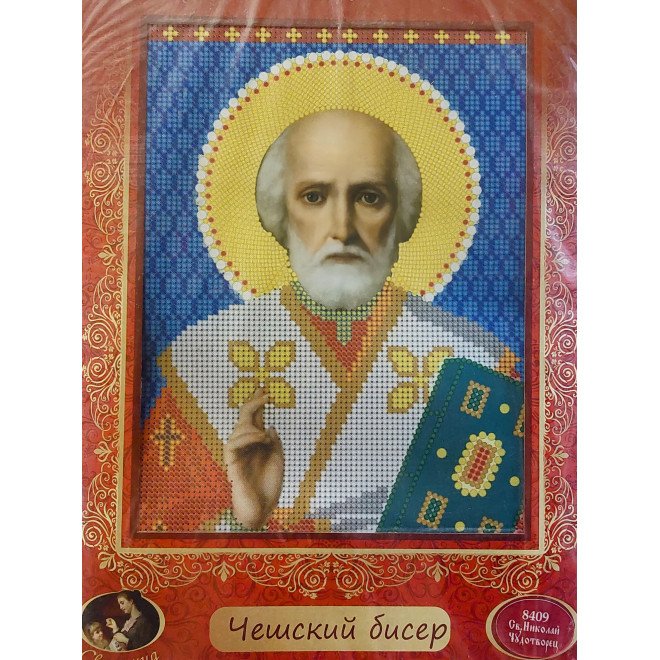 НАБОР ДЛЯ ВЫШИВАНИЯ БИСЕРОМ арт 8409 "Св. Николай Чудотворец"