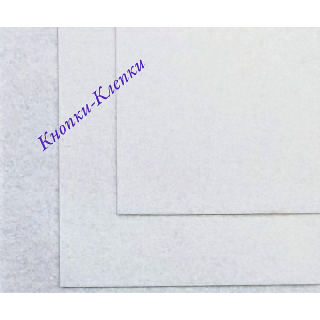 Фетр размер 20х30 толщина 1мм цвет белый в упаковке 10 шт.
