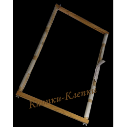 Пяльцы-рамка прямоугольные с клипсами для вышивания /дерево/ 40*60см