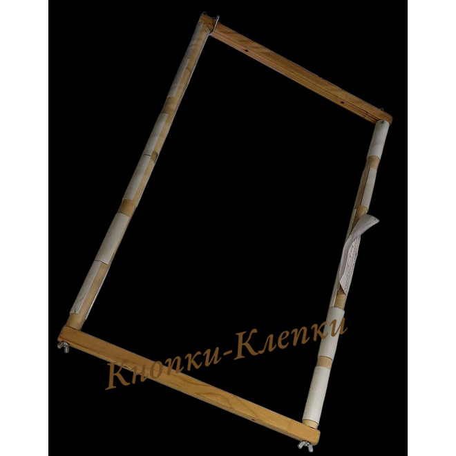 Пяльцы-рамка прямоугольные с клипсами для вышивания /дерево/ 40*60см