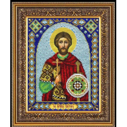 НАБОР ДЛЯ ВЫШИВАНИЯ БИСЕРОМ арт Б-1036 Св.Мученик Виктор
