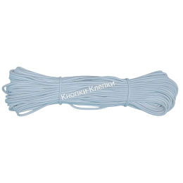 резинка шляпная 3мм (25 м) белая