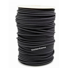 Резинка шляпная 4мм (100 м) черная
