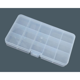 Органайзер для бисера / украшений (цвет прозрачный) - 15 секций