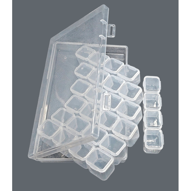 Органайзер с пеналами для бисера (28 ячеек)