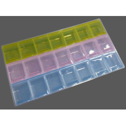 Органайзер цветной с ячейками (21 ячейка)