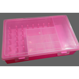 Шкатулка для ниток и швейной фурнитуры (розовый)